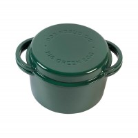 117045 Котел круглий чавунний Big Green Egg, зелений