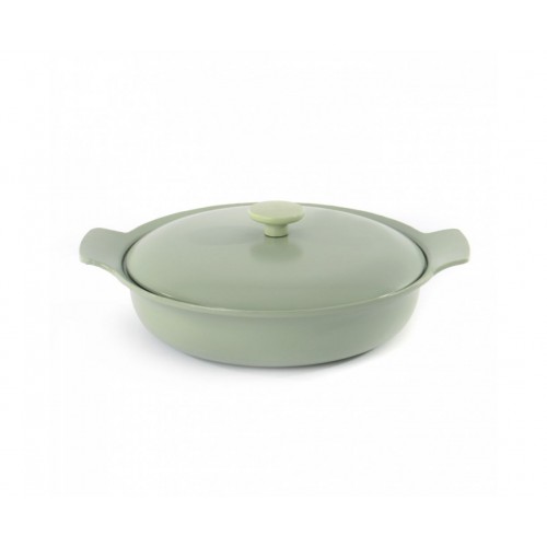 3900043 Стільник чугунний BergHOFF RON, з двома ручками, 2,5 л, діам. 28 см, зелений