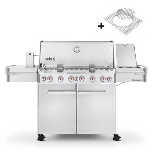 Газовий гриль Weber Summit S-670 GBS, нержавіюча сталь