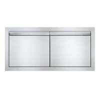 BI-3616-2D Встраиваемая дверь двустворчатая, поперечная 91х41 см
