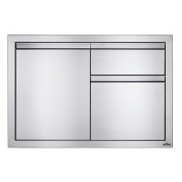 BI-3624-1D1W Встраиваемый элемент с выдвижным ящиком, отсеком для мусора и отсеком с дверью, малый 91х61 см