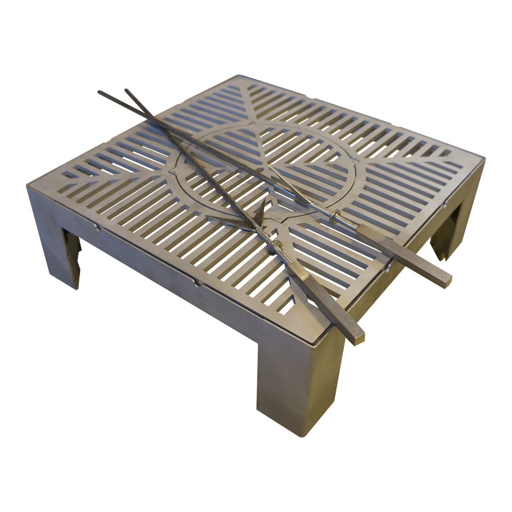 QN94015 3-в-1 Основа зі стінками від вітру + Гриль + Вок Quan Medium